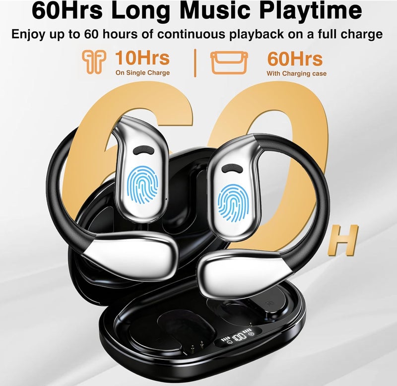 Merryking AI Language Translator Earbuds, OWS Real-Time 3-in-1 Translation Earbuds 169 Languages & Accents, Translation Device for Travel Business Learning, Black - Image 3